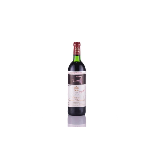 1 - Two Bottles of Chateau Mouton Rothschild 1ere Grand Cru Classe, Pauillac, 1990, Francis Bacon Qty: (... 