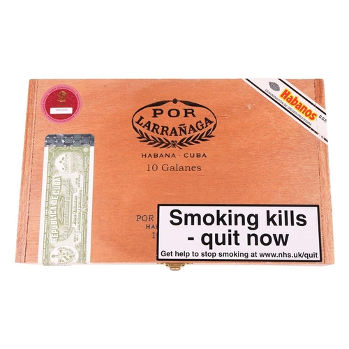 108 - One Box of Por Larranaga Galanes, (10 cigars), EMS, BRM AGO22 Deceased estate. From a private collec... 