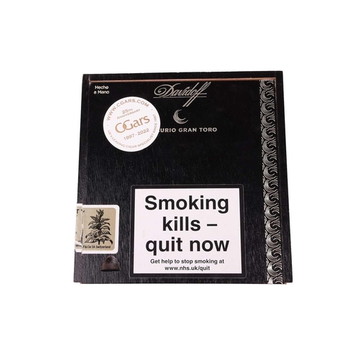 115 - One Box of Davidoff Escurio Gran Toro (12 cigars) Deceased estate. From a private collection in Lond... 