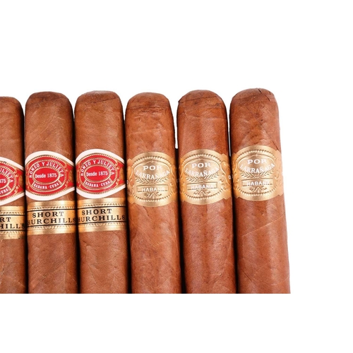 128 - Eleven Romeo Y Julieta Short Churchill Single Cigars (11), with Three Por Larranga Galanes Single Ci... 