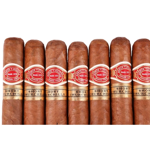 128 - Eleven Romeo Y Julieta Short Churchill Single Cigars (11), with Three Por Larranga Galanes Single Ci... 