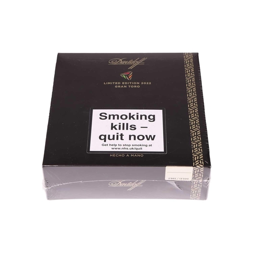 129 - One Box of Davidoff Gran Toro Ltd Edition 2022 (12 cigars), sealed Deceased estate. From a private c... 