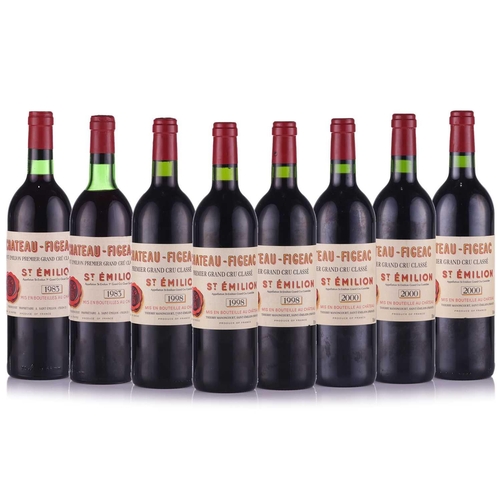 21 - Eight Bottles of Chateau Figeac St Emilion, 2 of 1983, 3 of 1998, and 3 of 2000 Private Cellar in Ha... 