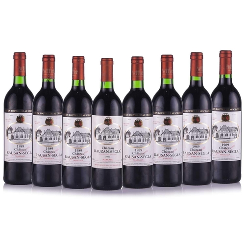 23 - Eight Bottles of Chateau Rauzan Segla 2eme Grand Cru Classe Margaux, 1989 Private Cellar in Hampstea... 