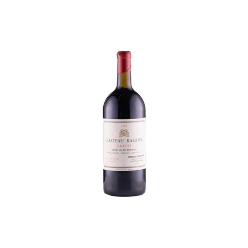 25 - A Jeroboam of Chateau Rahol Graves, 1989, 13%, 3lt, OWC, together with a bottle of Chateau Giscours ... 