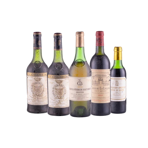 28 - Two bottles of Chateau Gruaud Larose 2eme Grand Cru Classe St Julien, 1978, one Chateau La Lagune 3e... 