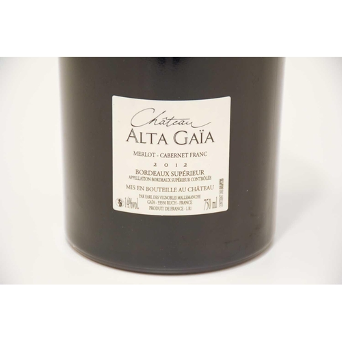 36 - Six bottles of Chateau Alta Gaia Bordeaux Superior, 2012 with Six Bottles of Chateau Alta Gaia No 2,... 