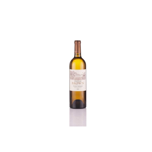 4 - Six bottles of Chateau Brown Blanc Pessac Leognan, 2016, OWC Cellar in East Sussex High Fill