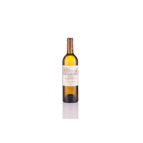 4 - Six bottles of Chateau Brown Blanc Pessac Leognan, 2016, OWC Cellar in East Sussex High Fill