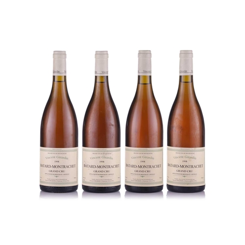 5 - Four bottles of Vincent Girardin Batard Montrachet Grand Cru, 1998 Qty: (4) Private Cellar in Hampst... 