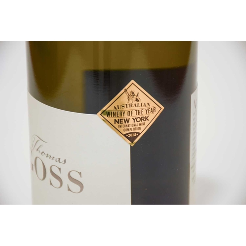 53 - Twelve bottles of Thomas Goss Adelaide Hills Riesling, 2013 Cellar in East Sussex High Fill