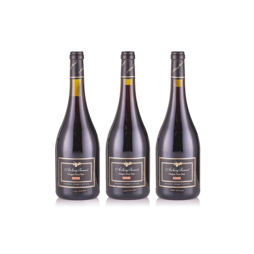 54 - Three bottles of Archery Summit Estate Pinot Noir, Oregon, 2001 Cellar in East Sussex Into Neck