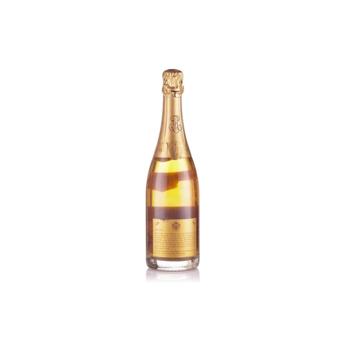 64 - A bottle of Louis Roederer Cristal 1988 in wrapper/box Cellar in London High Fill. Damage to ends of... 