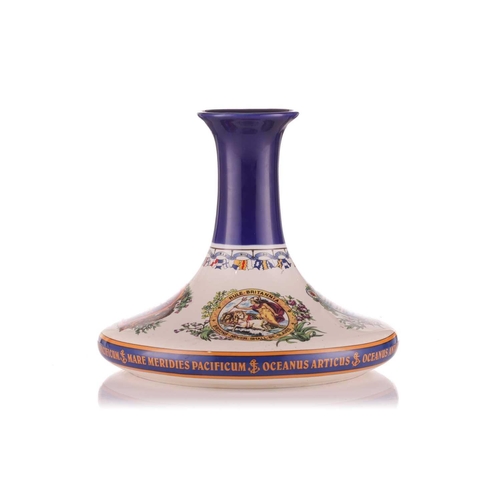 69 - British Navy Pusser's Rum, The Nelsons Ships Decanter, 42%, 1lt, with cork stopper Private home in W... 