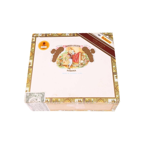 73 - One Box of Romeo y Julieta Churchills, (25 cigars), EMS, UPM AGO07. Deceased estate. From a private ... 