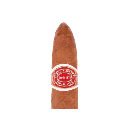 74 - Thirty-six single Romeo Y Julieta Belicoso cigars, EMS, unboxed, no codes. Deceased estate. From a p... 