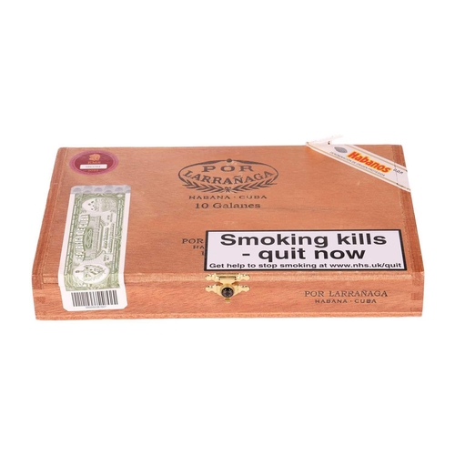 75 - One Box of Por Larranaga Galanes, (10 cigars), EMS, BRM AGO22 Deceased estate. From a private collec... 