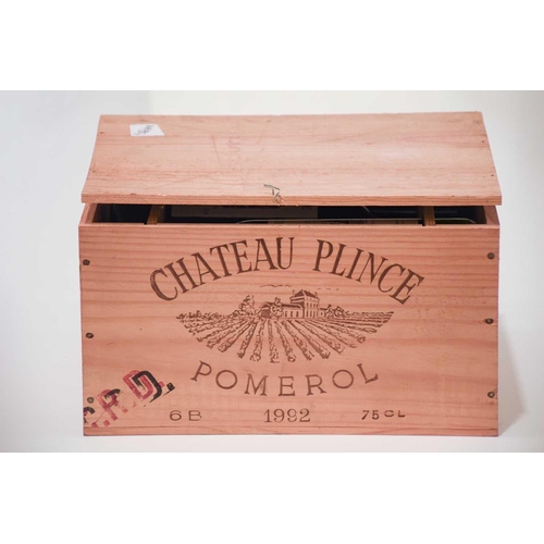 9 - Six bottles of Chateau Plince Pomerol, 1992, OWC Cellar in East Sussex Top Shoulder/Into Neck