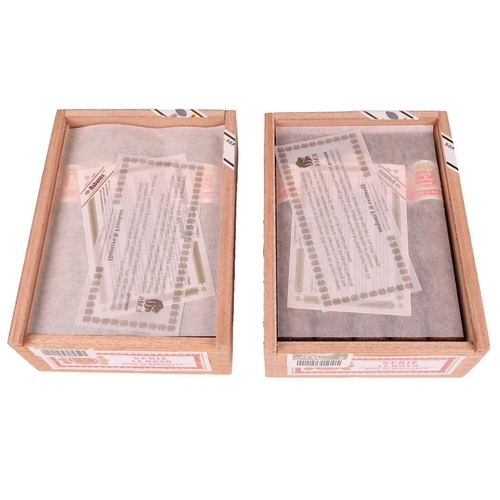 91 - Two Boxes of Hoyo de Monterrey Serie Le Hoyo de San Juan, (10 cigars), EMS, RAT AGO21/RUP SEP21 Dece... 