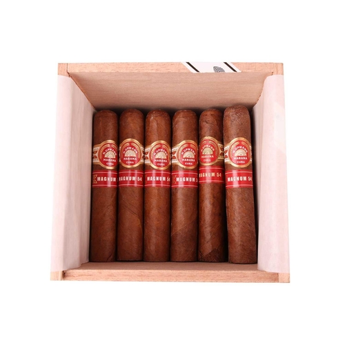 96 - One Part Box H Upmann Magnum 54 (12 cigars), EMS, OER MAR21, with One part box H Upmann Magnum 50 (1... 