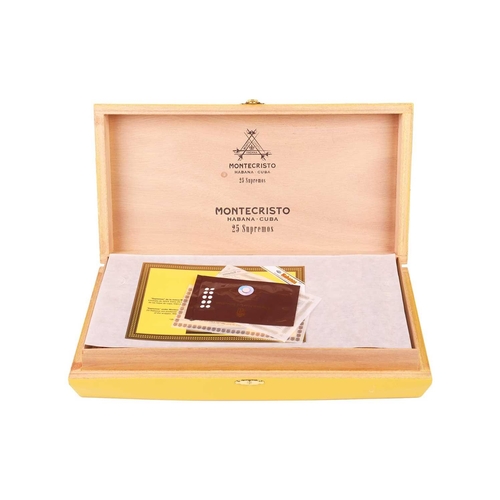 99 - One Box of Monetcristo Supremos Edicion Limitada 2019, (25 cigars), EMS, TUE NOV20 Deceased estate. ... 