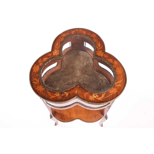 121 - A Napoleon III walnut and marquetry 