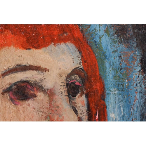 13 - † Reg Gammon (1894-1997), 'Girl with Red Hair', signed 'Gammon' (lower left), oil on board, 39 x 27 ... 