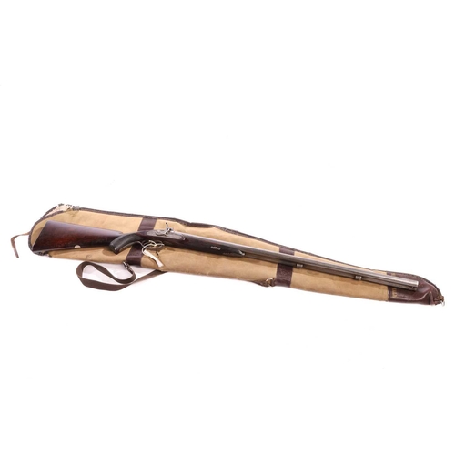 173 - George Gibbs of Bristol 500 calibre double-barreled express percussion sporting gun, the sidelock wi... 