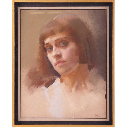 22 - † Edith Granger-Taylor (1867 - 1958), Self Portrait (1914), monogrammed and dated (lower right), pen... 