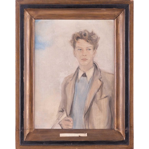 4 - † Sir Peter Scott (1909-1989), Portrait of Brian D’Arcy Irvine Esq., signed (lower left), oil on boa... 