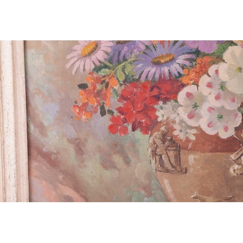 43 - † Bernard Ninnes (1899-1971), Jug of flowers, signed 'Bernard Ninnes' (lower right), oil on canvas, ... 