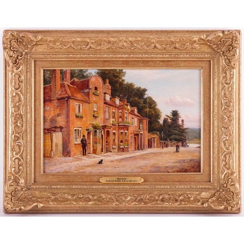 5 - Attributed to Frederick Walker (1840 - 1875), Two views of St Peters Street, Marlow - a pair, unsign... 