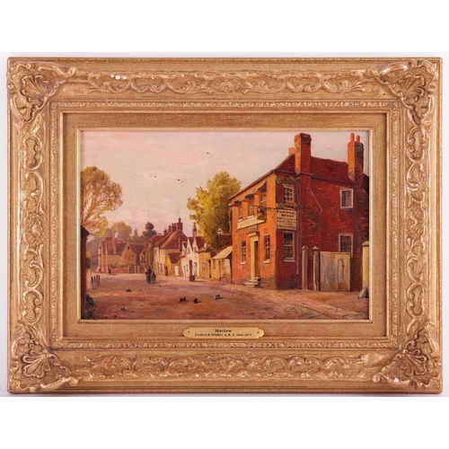 5 - Attributed to Frederick Walker (1840 - 1875), Two views of St Peters Street, Marlow - a pair, unsign... 