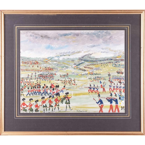 54 - † John Paddy Carstairs (1916 - 1970), Napoleonic battle scene with Scottish and French forces, signe... 