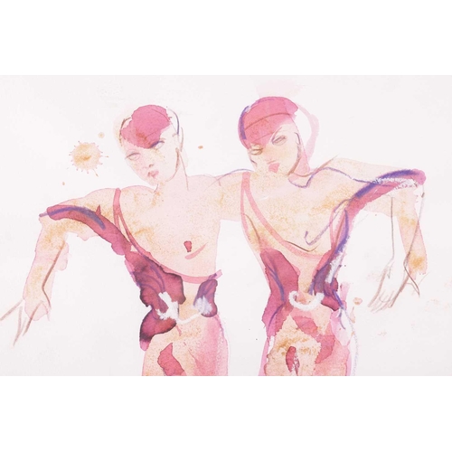 40 - † Yolanda Sonnabend (1935 - 2015), Theatrical costume designs for two dancers, signed in pencil (low... 