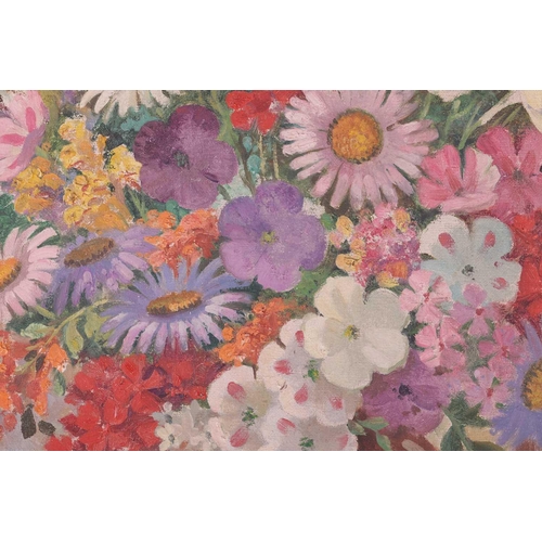 43 - † Bernard Ninnes (1899-1971), Jug of flowers, signed 'Bernard Ninnes' (lower right), oil on canvas, ... 