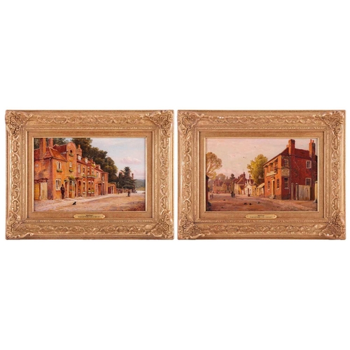 5 - Attributed to Frederick Walker (1840 - 1875), Two views of St Peters Street, Marlow - a pair, unsign... 