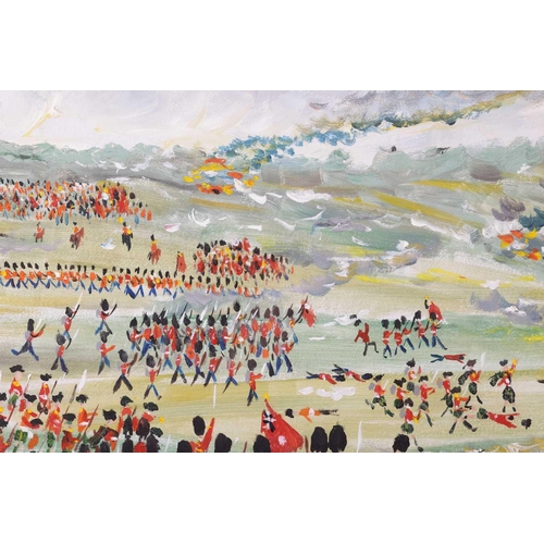 54 - † John Paddy Carstairs (1916 - 1970), Napoleonic battle scene with Scottish and French forces, signe... 