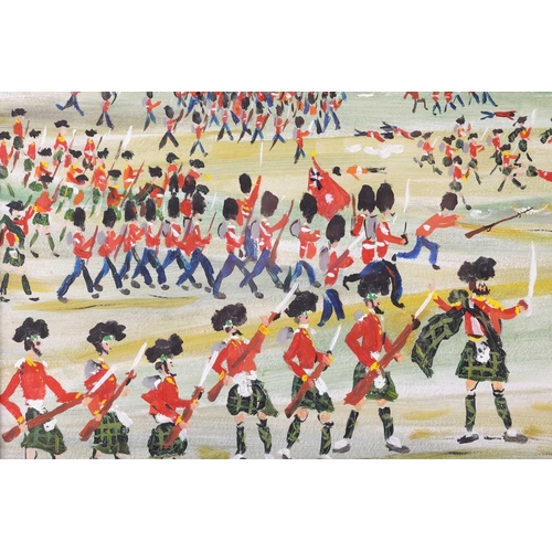 54 - † John Paddy Carstairs (1916 - 1970), Napoleonic battle scene with Scottish and French forces, signe... 