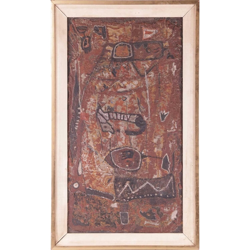 68 - † John Kingerlee (b. 1936), Untitled Abstract, signed 'Kingerlee' and dated '65, mixed media on boar... 