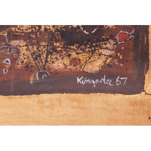 70 - † John Kingerlee (b. 1936), Untitled Abstract, signed 'Kingerlee 67' (lower right), oil on canvas (r... 