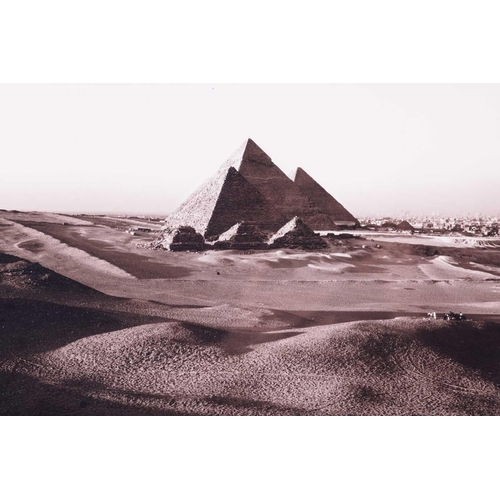 90 - Barry Iverson (American, b.1956), 'Giza Pyramids at Sunset (1996), signed and numbered 20/75 in penc... 