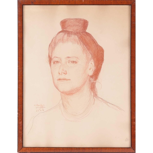 93 - Carl Bantzer (German,1857-1941), Portrait of a lady, signed 'C. Bantzer', inscribed 'Wllgshsn' (Will... 