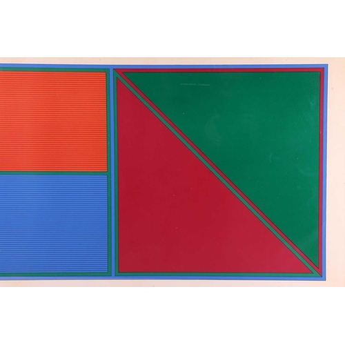 96 - † Gordon House (1932-2004), 'Triangle G', 1971 colour screenprint, unsigned, 53 cm x 96 cm framed an... 