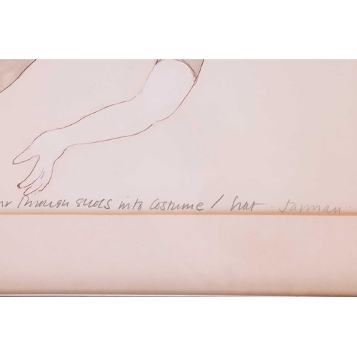 99 - † Derek Jarman (1942 - 1994) 'Loving and Giving Fridays Child', signed in pencil, watercolour and wh... 