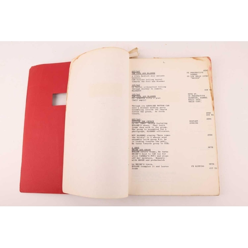 305 - 'Sir Henry at Rawlinson End': an original film 'Shooting Script I' from the 1980 film, written by Vi... 