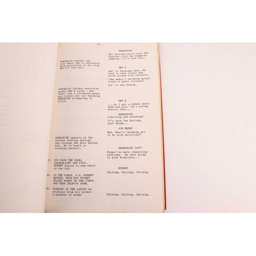 305 - 'Sir Henry at Rawlinson End': an original film 'Shooting Script I' from the 1980 film, written by Vi... 