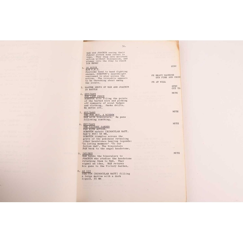 305 - 'Sir Henry at Rawlinson End': an original film 'Shooting Script I' from the 1980 film, written by Vi... 