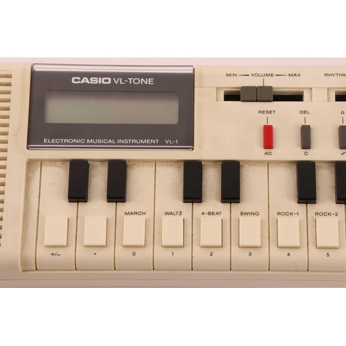 312 - A Casio VL-Tone VL-1 Keyboard, with original carry pouch and operation manual, from the personal col... 