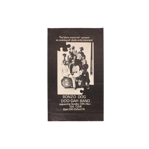 324 - A collection of original Bonzo Dog Doo-Dah Band ephemera, comprising a small promotional poster for ... 